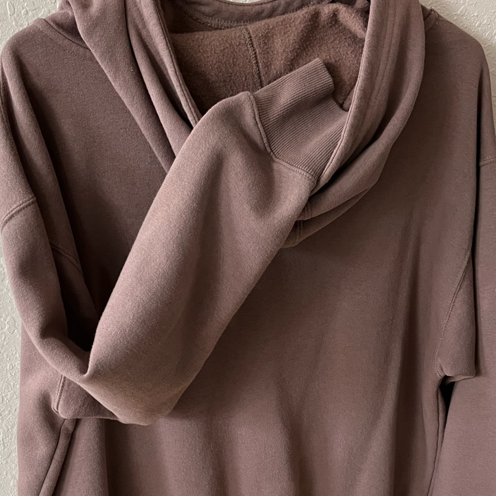 Joy Lab Cowl neck hoodie: dusty mauve